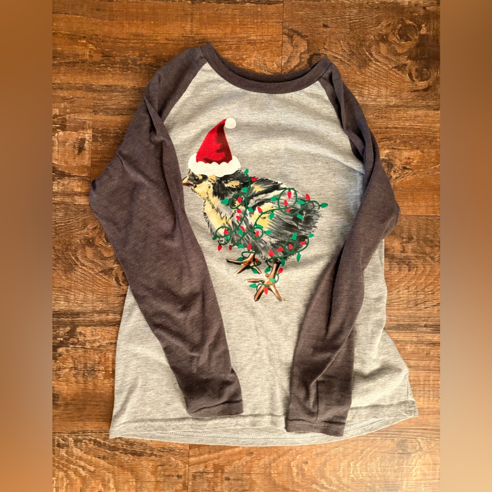 Kids chicken lights Christmas long sleeve